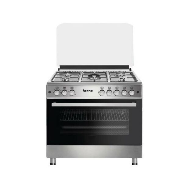 CUISINIERE FERRE 5 FEUX 90X60 INOX F9P50G2