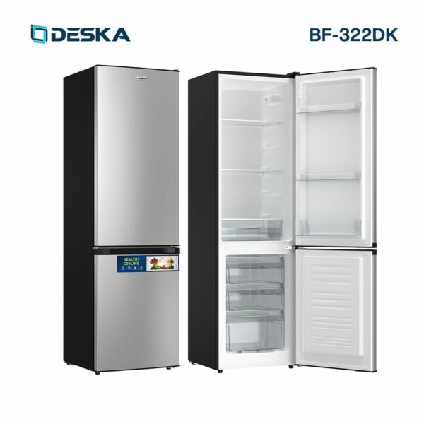 REFRIGERATEUR DESKA COMBINE 3TIROIRS GRIS BF-322DK