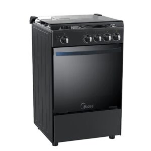 Cuisinière Midea 4 feux 60x60 A Gaz Noir