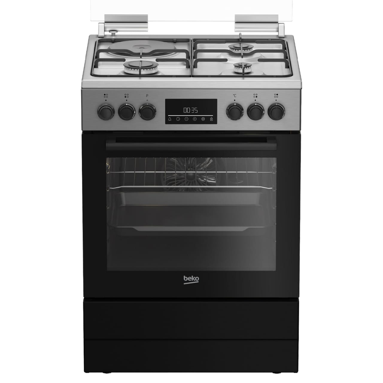 Cuisinière Beko Mixte 3 Feux A Gaz 1 Feux Électrique