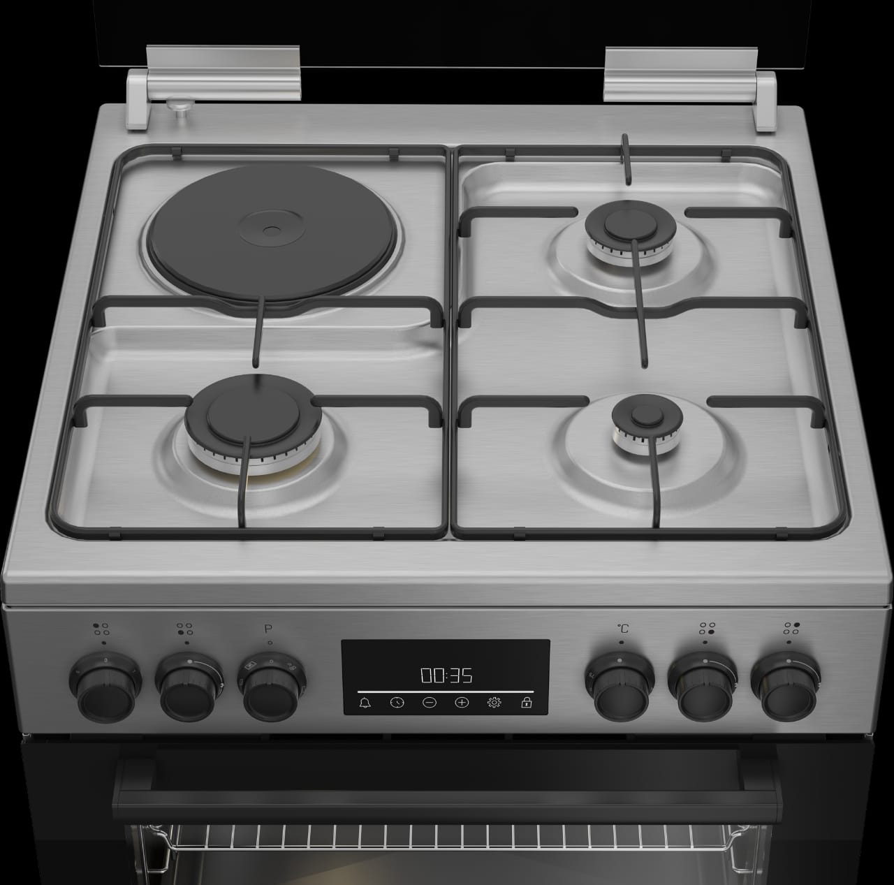 Cuisinière Beko Mixte 3 Feux A Gaz 1 Feux Électrique – Image 3