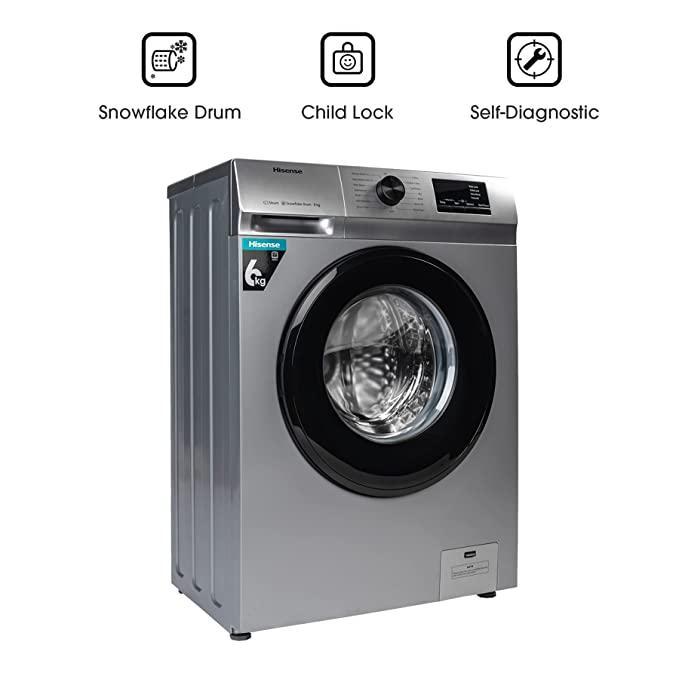 Machine À Laver HISENSE 6KG Front Load Gris – Image 3